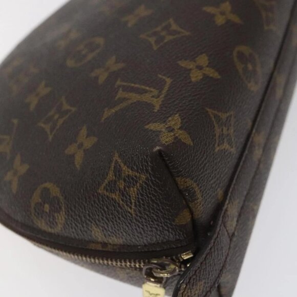 LOUIS VUITTON Monogram Trousse Demi Ronde Cosmetic Pouch M47520 LV Auth 125342 - Picture 5 of 16
